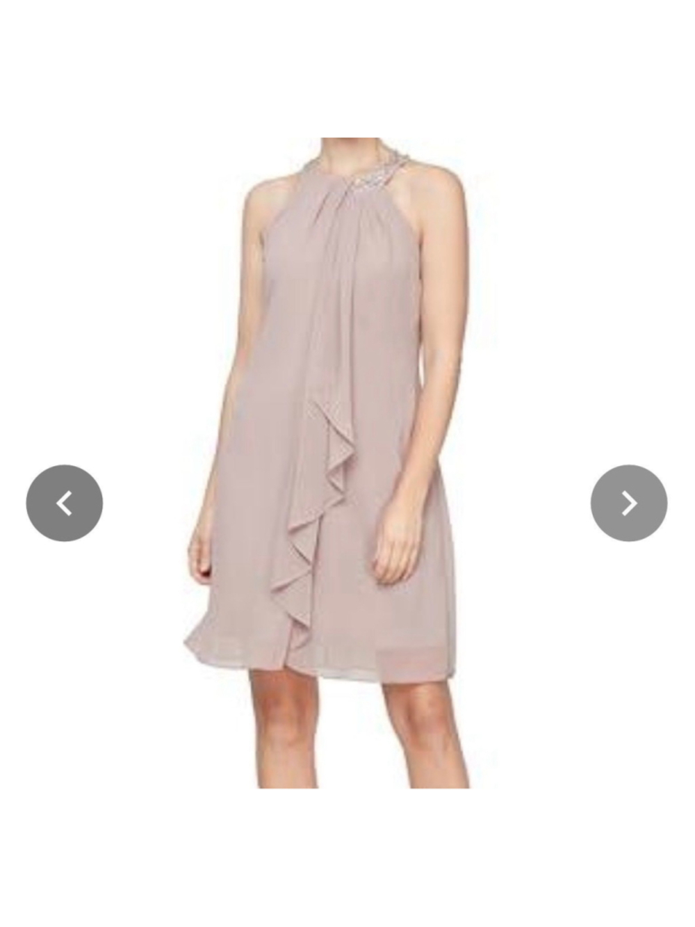 S.L. Fashions Sz 10 NWT Jewel Halter Dress MSRP$138
